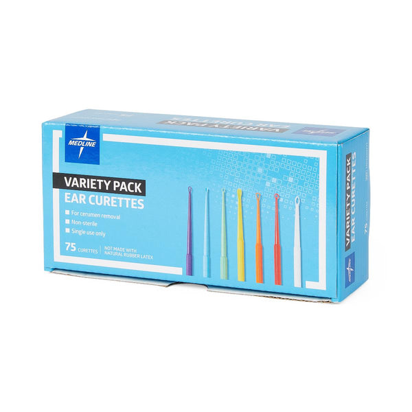 Medline Single-Use Ear Curette, Variety Pack