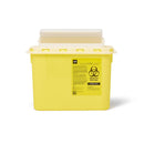 Biohazard Sharps Container, 5.4 qt, Yellow