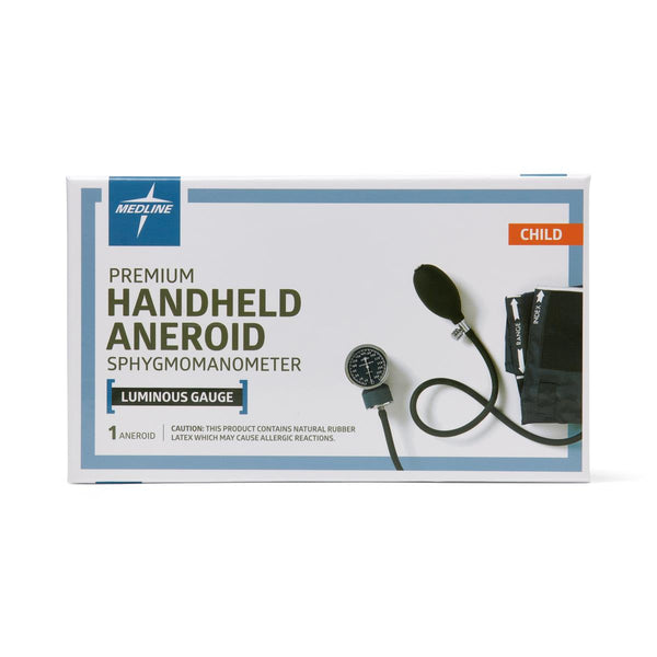 Medline Elite Handheld Aneroid Blood Pressure Unit, with Child Cuff