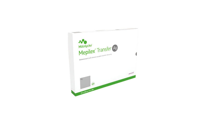 Mepilex Transfer Ag Foam Dressing with Silver, 8 x 20 inch