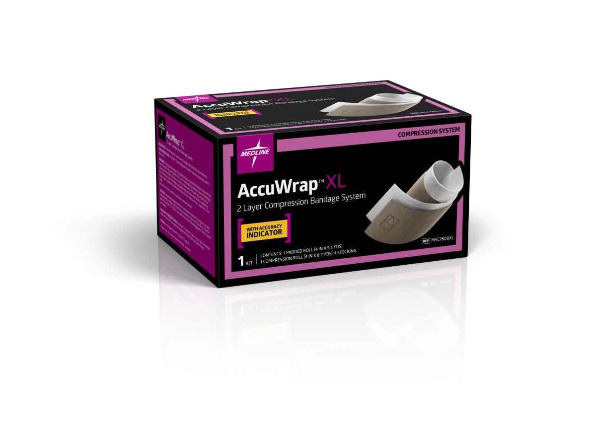 Medline Accuwrap 2-Layer Compression System, Extra Large