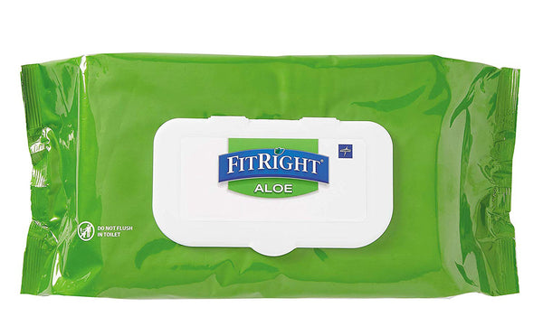 FitRight Aloe Pre-Moistened Personal Cleansing Wipe