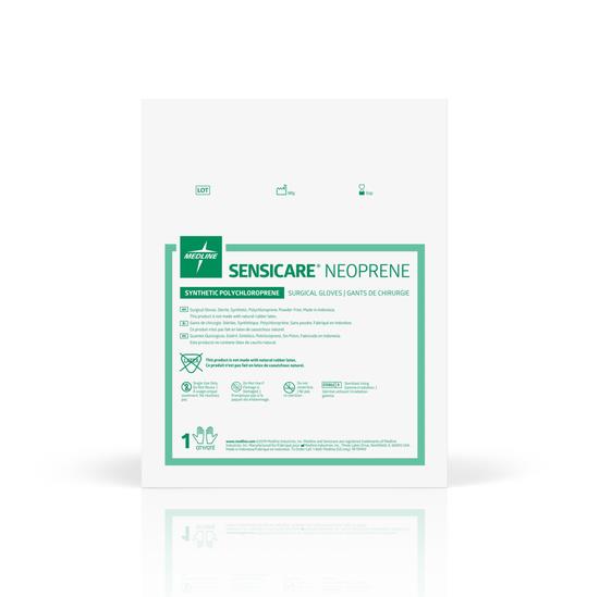 SensiCare® Sterile Powder-Free Neoprene Surgical Glove, Brown, 5.5