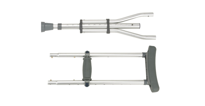 Universal Aluminum Crutch with Accessories