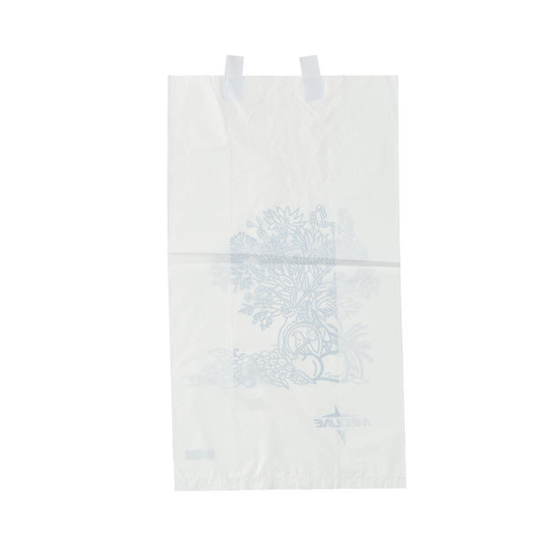 Single-Use Plastic Bedside Bag, Plastic, 6.5" x 3.5" x 11.8" (16.5 x 9 x 30 cm), 2000 cc (mL)