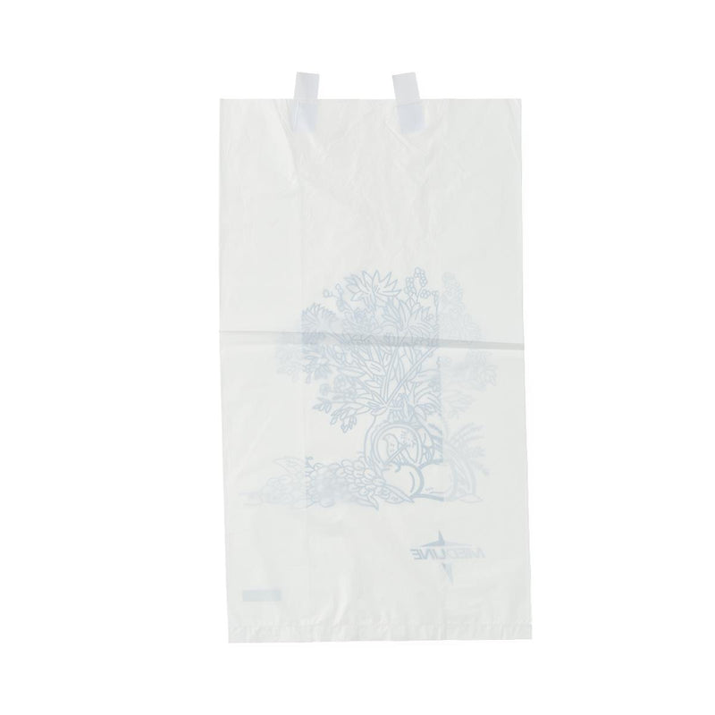 Single-Use Plastic Bedside Bag, Plastic, 6.5" x 3.5" x 11.8" (16.5 x 9 x 30 cm), 2000 cc (mL)