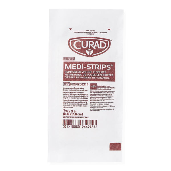 Medi-Strip® Adhesive Wound Closure Strip, 1/4" x 3" (6 mm x 8 cm)