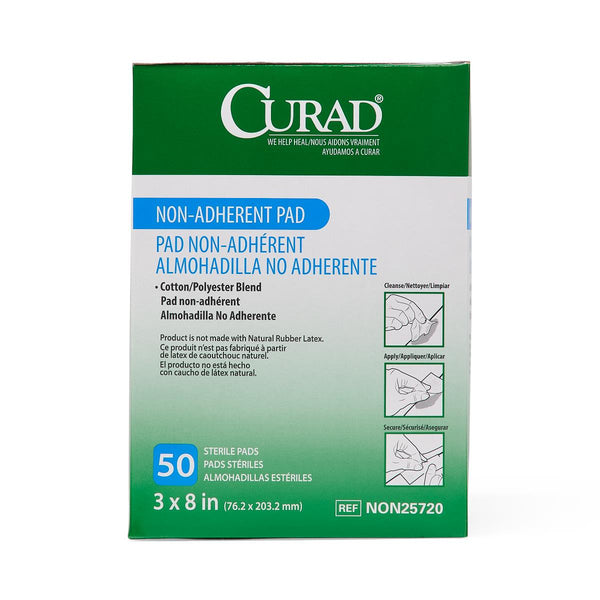 CURAD® Telfa Type Non-Adherent Dressing, 3" x 8" (7.6 cm x 20 cm)