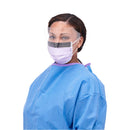 Level-3 Surgical Face Mask with Ear Loops and Faceshield, Lilac