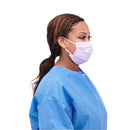 Level-3 Surgical Face Mask with Ear Loops, with Anti-Fog Strip, 4 Ply, Lilac