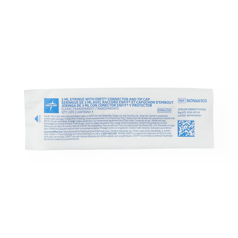 ENFit® Sterile Syringe, 3 mL