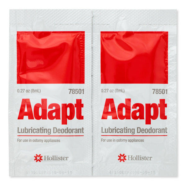 Hollister 78501 Adapt Lubricating Deodorant, 0.27oz (8ml) Packet - Box of 50