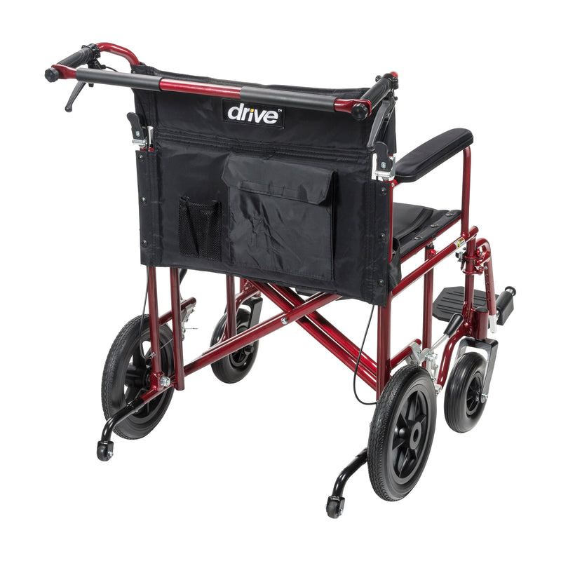 22" Bariatric Aluminum Transport Chair