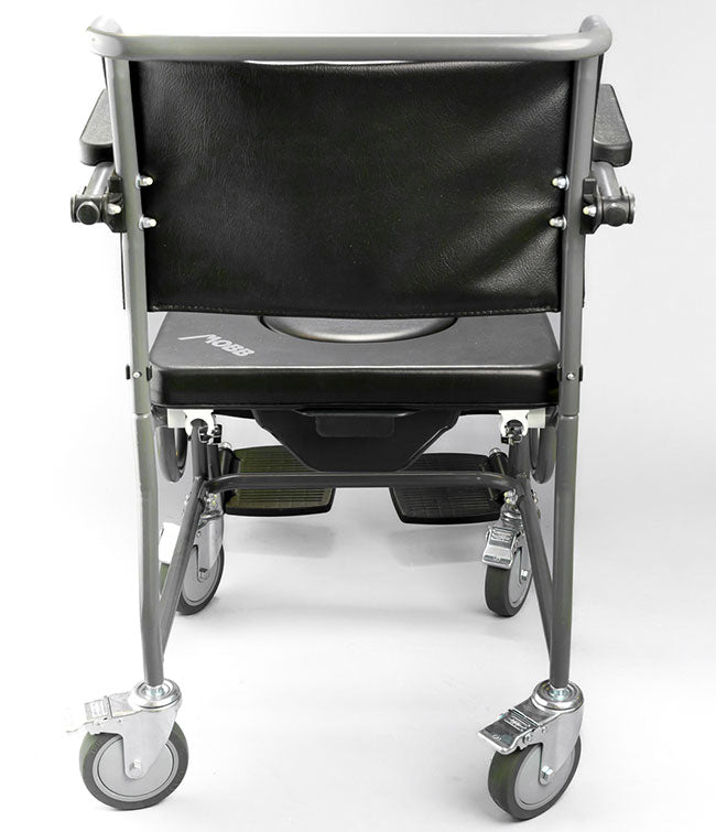Mobb 4-Way Padded Steel Commode Chair with Wheels