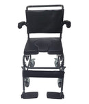 MOBB Health Care 4 Way Padded Steel Commode Chair with Wheels