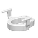 MOBB Health Care 4" Hinged Raised Toilet Seat w/Handles