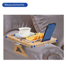 MOBB Health Care Bamboo Clip on Couch Tray Table