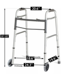 MOBB Health Care Junior Folding Walker W/Front Wheels