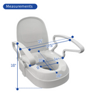 MOBB Health Care 2''/4"/6''  Raised Toilet Seat with Arms