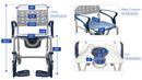 MOBB Health Care 3in1 Plastic Shower Commode Chair