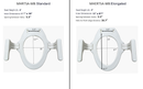 MOBB Health Care 4" Elongated Raised Toilet Seat w/Handles
