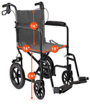 MOBB Health Care Lightweight Transport Chair