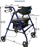 MOBB Health Care Aluminum Rollator Red/Blue