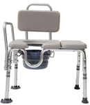 MOBB Health Care Padded Transfer Commode Chair