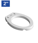 MOBB Health Care 2" Elongated Raised Toilet Seat