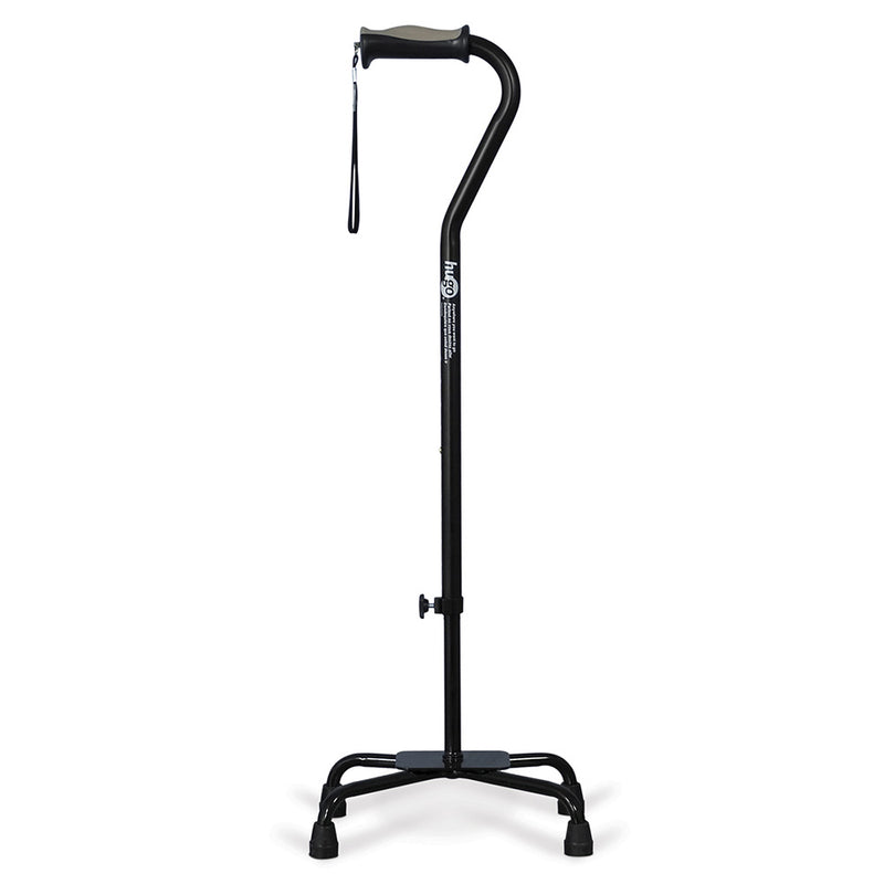 Hugo Ergonomic Quad Cane - Ebony