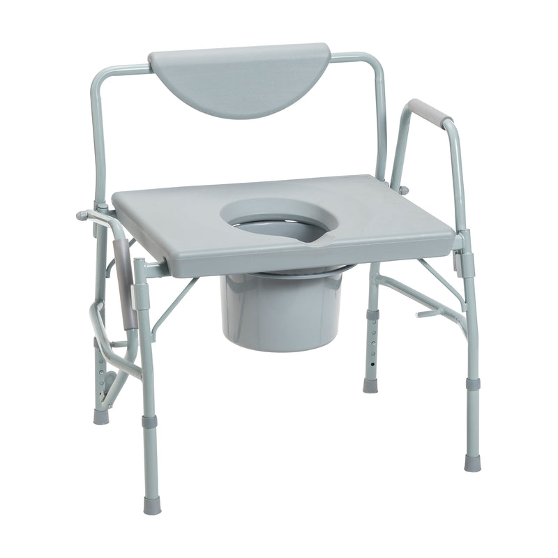 Deluxe Bariatric Drop-Arm Commode