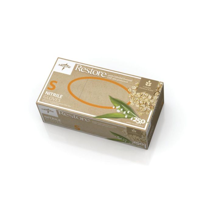 Restore Powder-Free Nitrile Exam Glove with Oatmeal