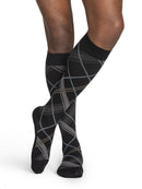 Sigvaris Mens Microfiber Patterns Knee High 20-30mmHg