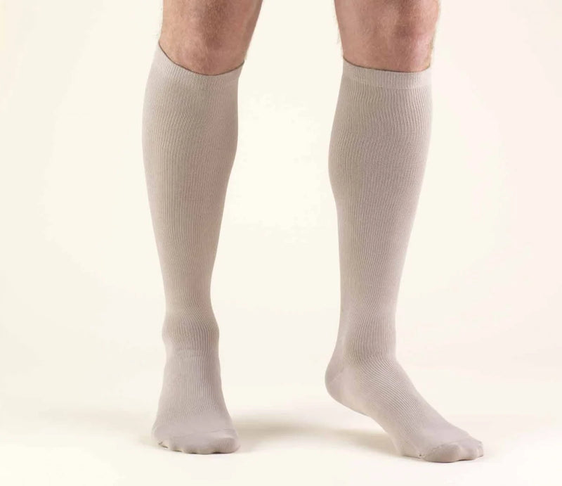 Pr/1 Truform Men'S 20-30Mmhg Knee-High Dress-Style Compression Sock Small (11" - 14") Navy Latex-Free