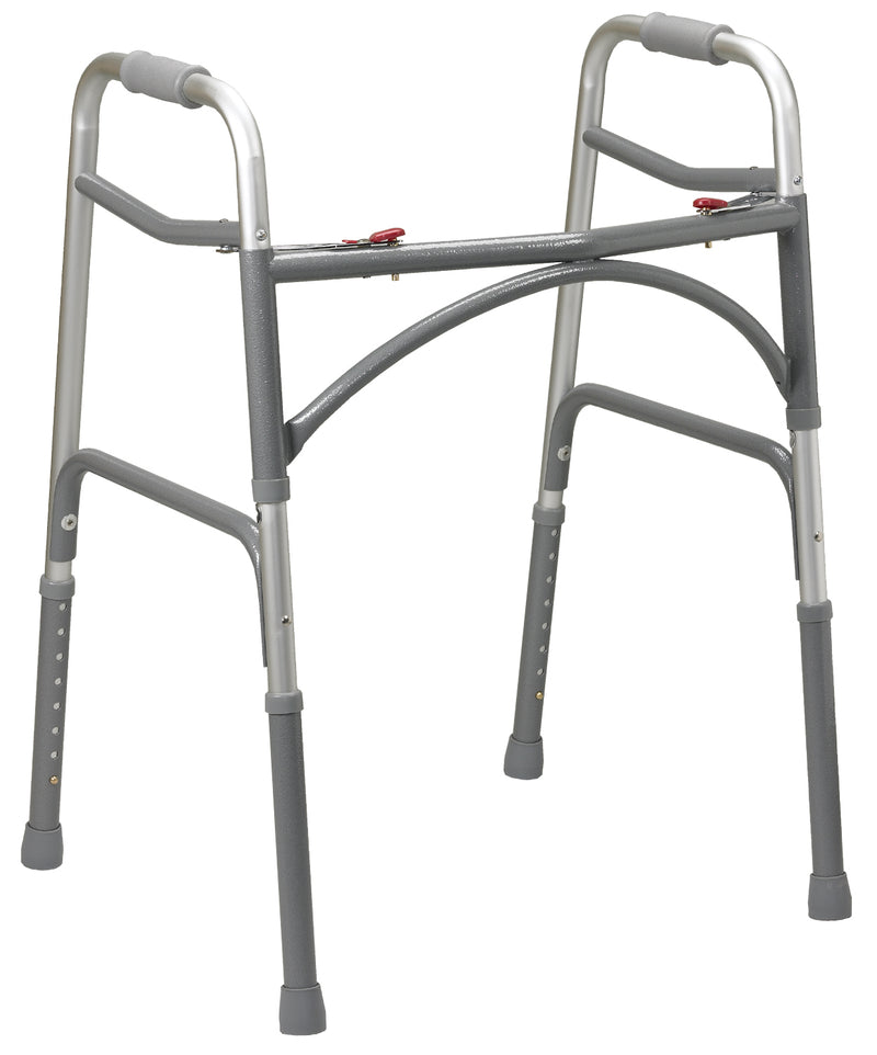 Bariatric Aluminum Folding Walker- Two Button