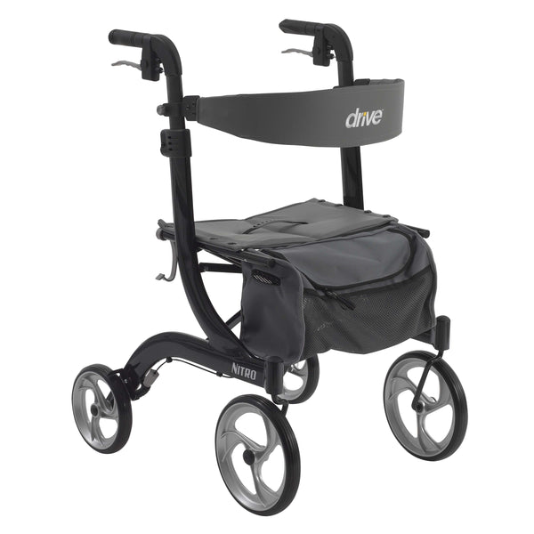 Nitro Aluminum Rollator, 10" Casters