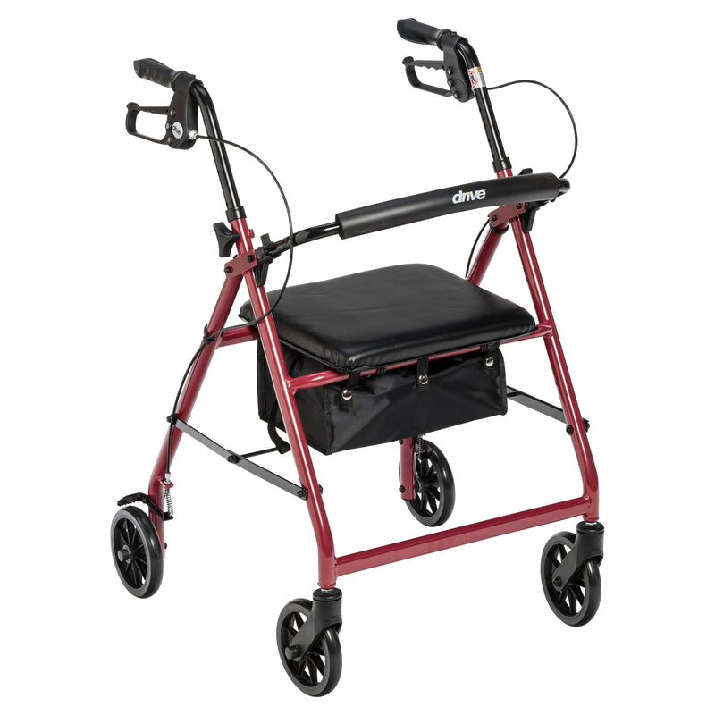 Aluminum Rollator, 6" Casters