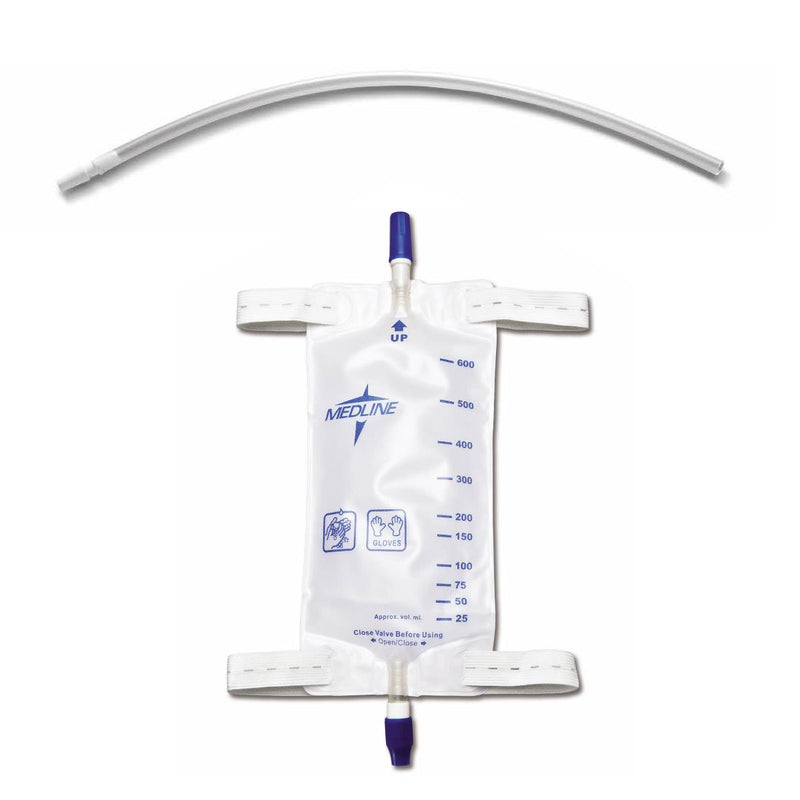 Urine Leg Bag with Strap and Twist Valve, 19 oz. (600 mL), Medium