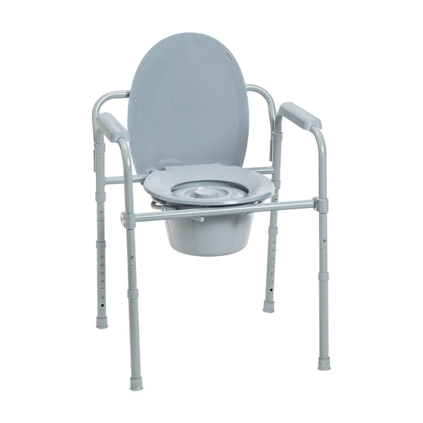 Folding Steel Commode