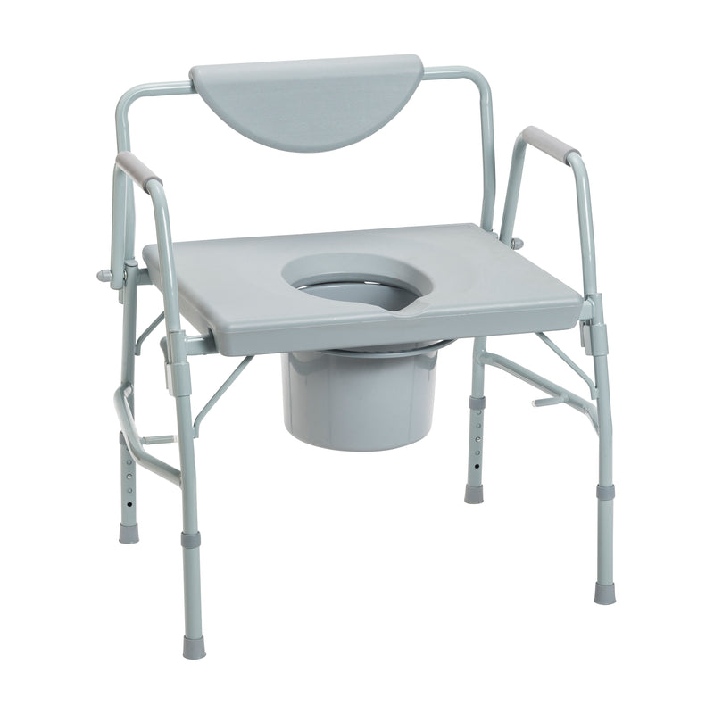 Deluxe Bariatric Drop-Arm Commode